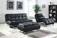 Dilleston Upholstered Chaise Black - Orbit Furniture (Richmond,BC)