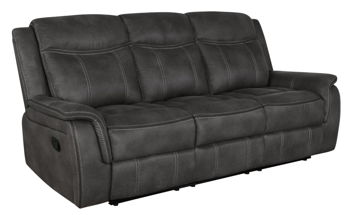 Lawrence Upholstered Tufted Back Motion Sofa - Orbit Furniture (Richmond,BC)