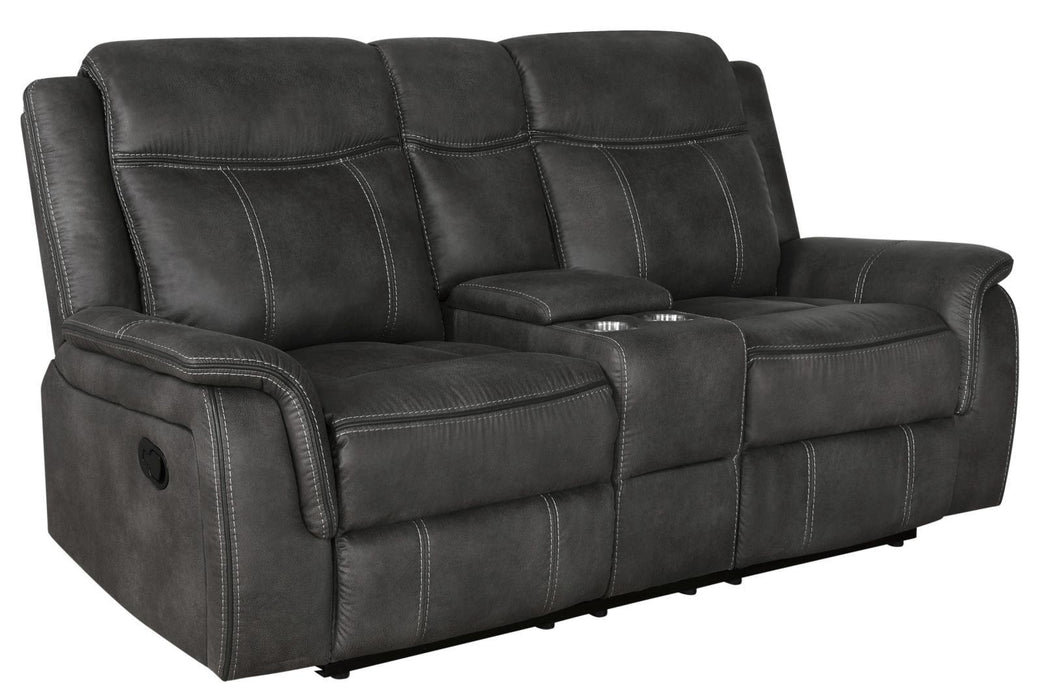 Lawrence Upholstered Tufted Back Motion Loveseat - Orbit Furniture (Richmond,BC)
