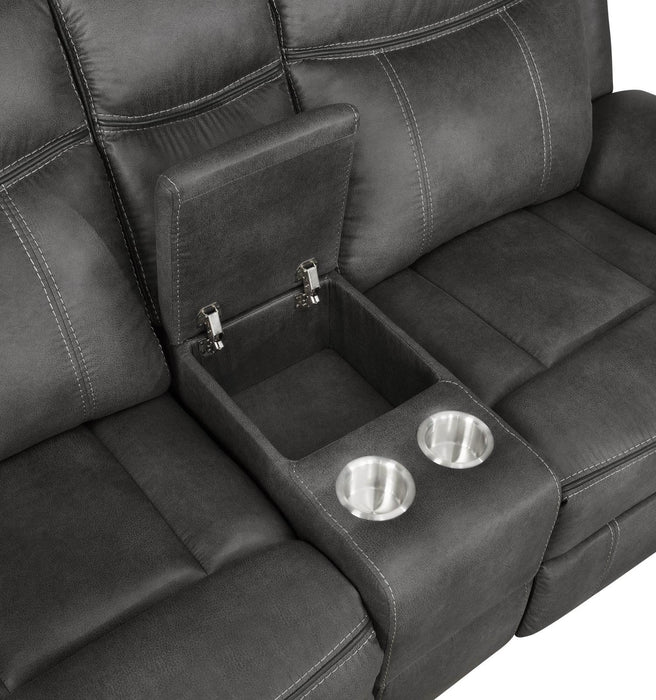 Lawrence Upholstered Tufted Back Motion Loveseat - Orbit Furniture (Richmond,BC)