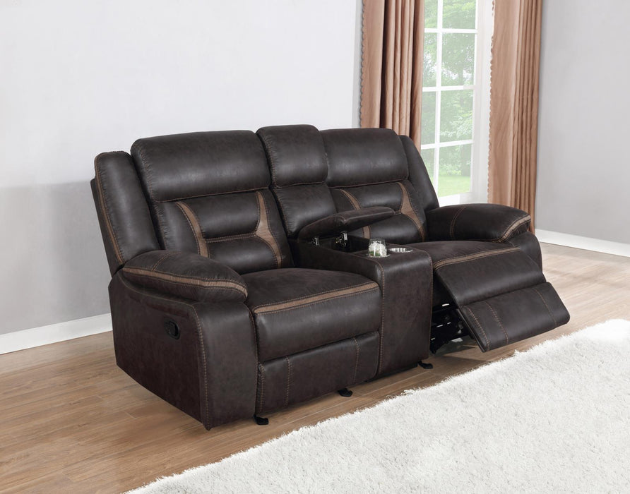 Greer Upholstered Tufted Back Glider Loveseat - Orbit Furniture (Richmond,BC)