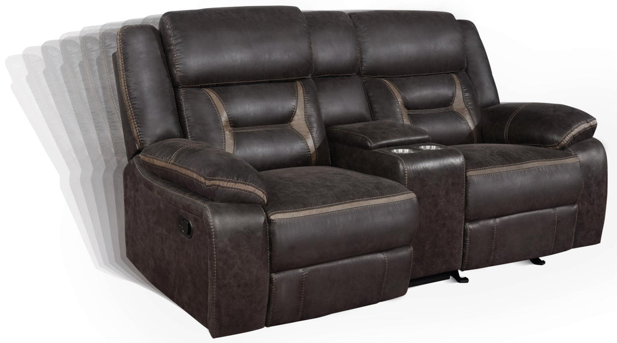 Greer Upholstered Tufted Back Glider Loveseat - Orbit Furniture (Richmond,BC)