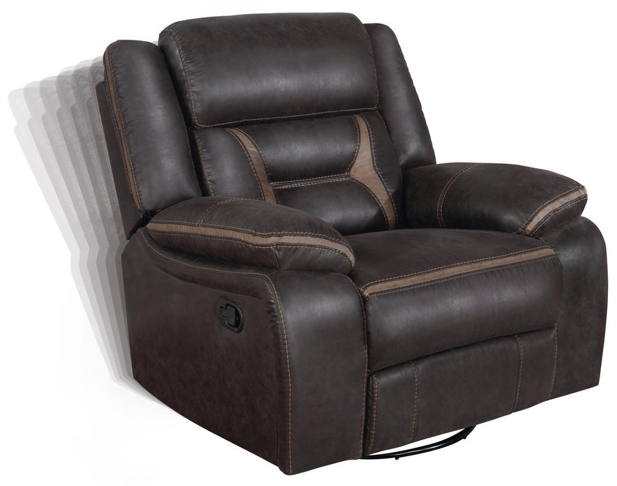 Greer Upholstered Tufted Back Glider Recliner - Orbit Furniture (Richmond,BC)