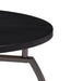 Dacre Round End Table Dark Grey and Black Nickel - Orbit Furniture (Richmond,BC)