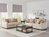 Christine Upholstered Cushion Back Loveseat Beige - Orbit Furniture (Richmond,BC)