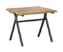 Colmar 3-piece Trestle Occasional Table Set Golden Oak and Gunmetal - Orbit Furniture (Richmond,BC)