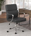 Ximena Standard Back Upholstered Office Chair Black - Orbit Furniture (Richmond,BC)
