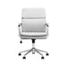 Ximena Standard Back Upholstered Office Chair White - Orbit Furniture (Richmond,BC)
