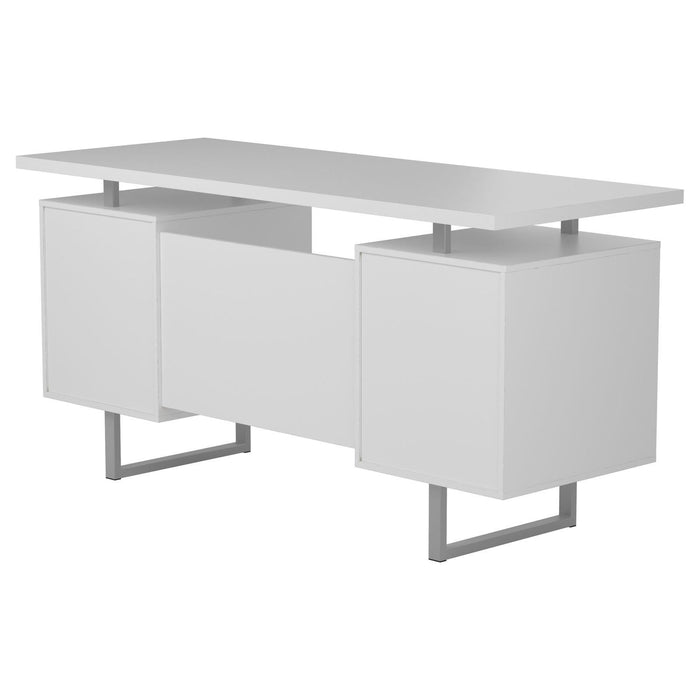 Lawtey Floating Top Office Desk Weathered Grey - Orbit Furniture (Richmond,BC)