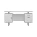 Lawtey Floating Top Office Desk Weathered Grey - Orbit Furniture (Richmond,BC)