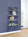 Elmcrest 24-inch Wall Shelf Black and Rustic Oak - Orbit Furniture (Richmond,BC)
