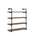 Elmcrest 40-inch Wall Shelf Black and Grey Driftwood - Orbit Furniture (Richmond,BC)