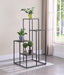 Rito 4-tier Display Shelf Rustic Brown and Black - Orbit Furniture (Richmond,BC)