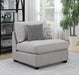 Cambria Upholstered Armless Chair Grey - Orbit Furniture (Richmond,BC)