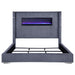 Tisdall California King, E.King & Queen Bed Grey, Black & Queen - Orbit Furniture (Richmond,BC)