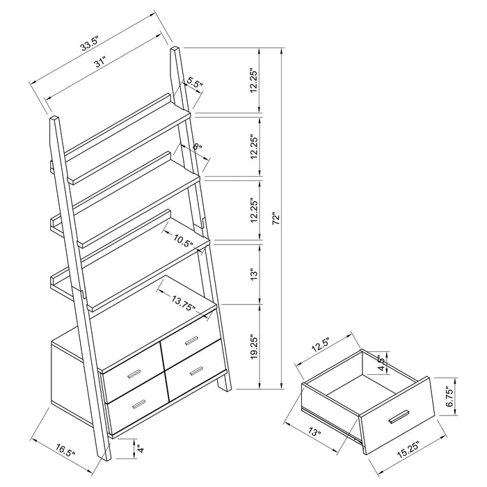Colella Bookshelf - Orbit Furniture (Richmond,BC)