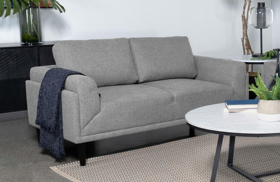 Rilynn Upholstered Track Arms Loveseat - Orbit Furniture (Richmond,BC)