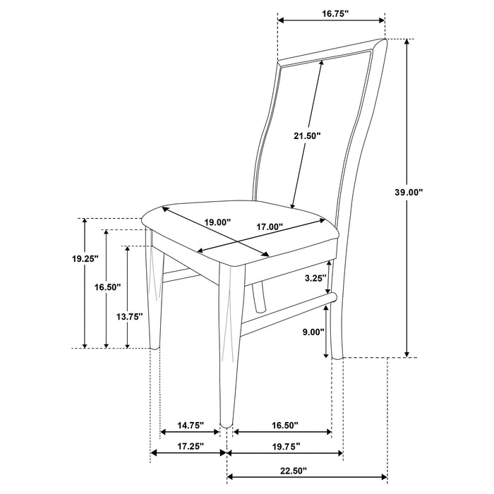 Adina Side Chairs - Orbit Furniture (Richmond,BC)