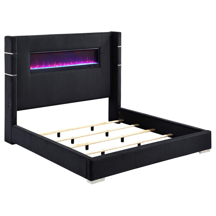 Tisdall California King, E.King & Queen Bed Grey, Black & Queen - Orbit Furniture (Richmond,BC)