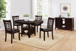 Lavon Padded Dining Side Chairs Espresso and Black (Set of 2) - Orbit Furniture (Richmond,BC)