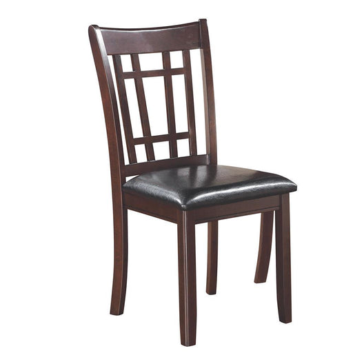 Lavon Padded Dining Side Chairs Espresso and Black (Set of 2) - Orbit Furniture (Richmond,BC)