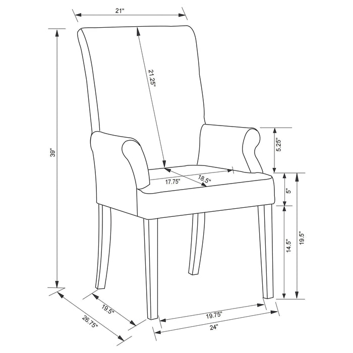 Herran Arm Chairs - Orbit Furniture (Richmond,BC)