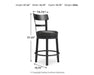 Valebeck Counter Height Bar Stool - Orbit Furniture (Richmond,BC)