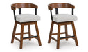 Ralene Counter Height Barstool (Set of 2) - Orbit Furniture (Richmond,BC)