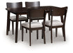 Mallenette Dining Table and 4 Chairs (Set of 5) - Orbit Furniture (Richmond,BC)