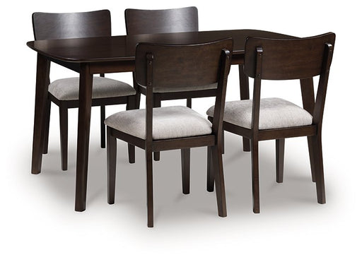 Mallenette Dining Table and 4 Chairs (Set of 5) - Orbit Furniture (Richmond,BC)