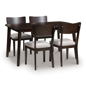 Mallenette Dining Table and 4 Chairs (Set of 5) - Orbit Furniture (Richmond,BC)