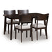 Mallenette Dining Table and 4 Chairs (Set of 5) - Orbit Furniture (Richmond,BC)