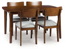 Tameride Dining Table and 4 Chairs (Set of 5) - Orbit Furniture (Richmond,BC)