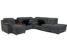 Palliser Apex 7pc Reclining Sectional with Left Hand Facing Storage Chaise - Orbit Furniture (Richmond,BC)