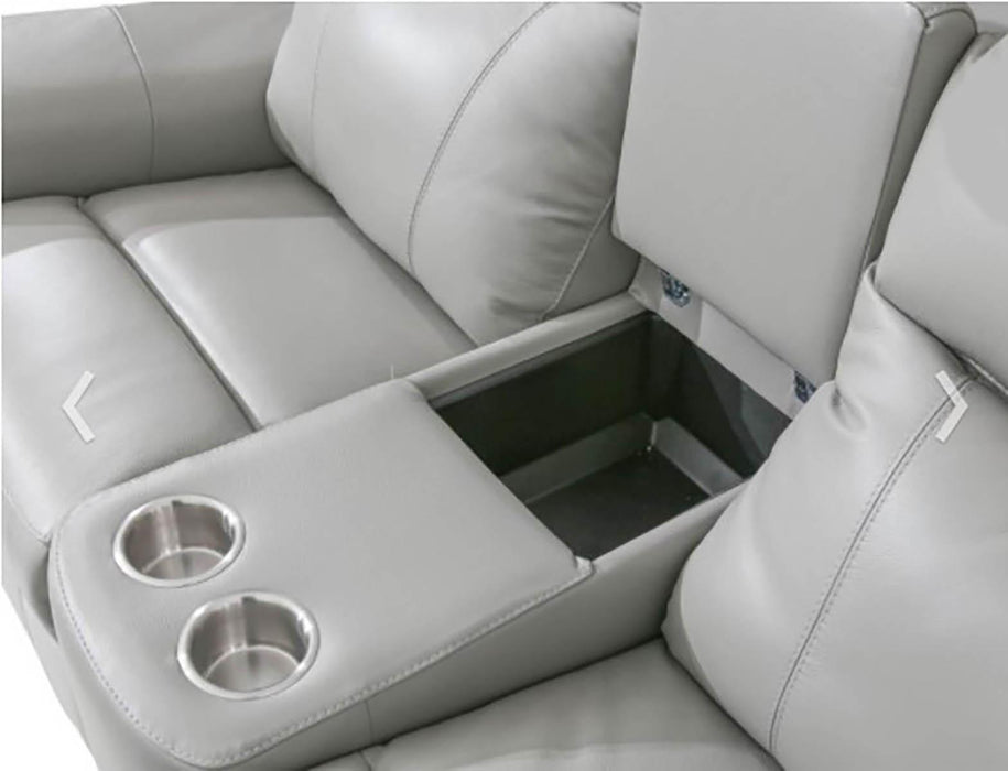 Palliser Buckingham Console Loveseat Power with Cupholder and Power Headrest