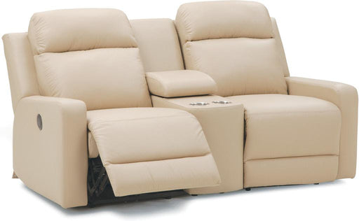 Palliser Furniture Forest Hill Leather Console Loveseat Manual Recliner - Orbit Furniture (Richmond,BC)
