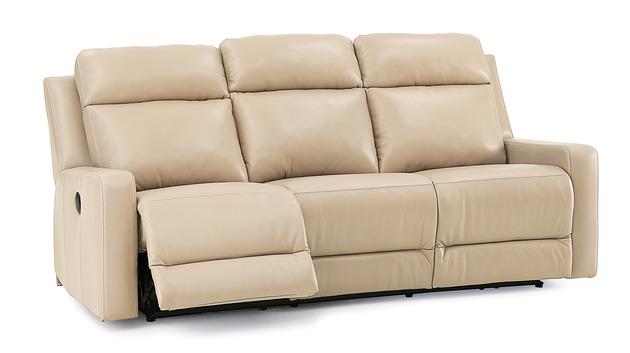 Palliser Furniture Forest Hill Leather Sofa Manual Recliner - Orbit Furniture (Richmond,BC)