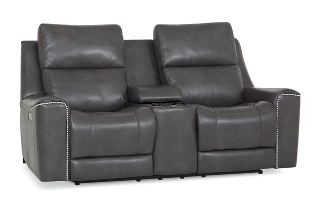 Palliser Furniture Hastings Console Loveseat Power Recliner w/ Power Headrest - Orbit Furniture (Richmond,BC)