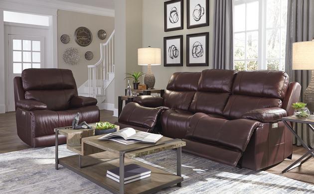 Palliser Furniture Kenaston Power Sofa Recliner w/ Power Headrest & Lumbar - Orbit Furniture (Richmond,BC)