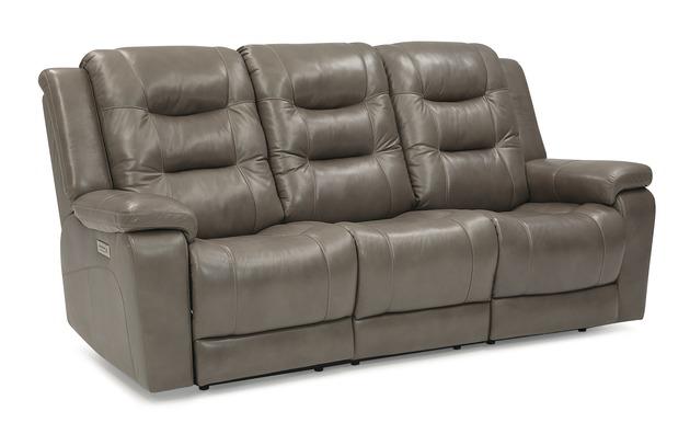 Palliser Furniture Leighton Leather Sofa Power Recliner w/ Headrest & Lumbar - Orbit Furniture (Richmond,BC)