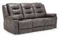 Palliser Furniture Leighton Leather Sofa Power Recliner w/ Headrest & Lumbar - Orbit Furniture (Richmond,BC)