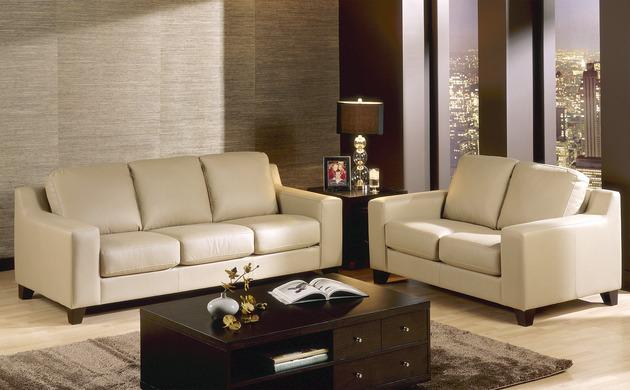 Palliser Furniture Reed Leather Loveseat - Orbit Furniture (Richmond,BC)