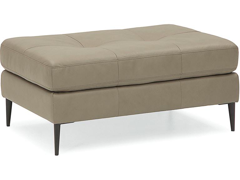 Palliser Furniture Sherbrook Leather Rectangular Ottoman - Orbit Furniture (Richmond,BC)