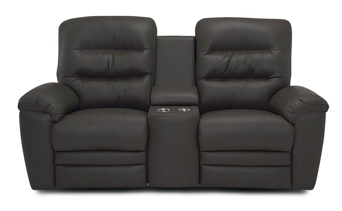 Palliser Keiran Console Loveseat Power Recliner with Headrest & Lumbar - Orbit Furniture (Richmond,BC)