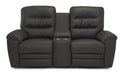 Palliser Keiran Console Loveseat Power Recliner with Headrest & Lumbar - Orbit Furniture (Richmond,BC)