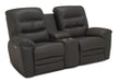 Palliser Keiran Console Loveseat Power Recliner with Headrest & Lumbar - Orbit Furniture (Richmond,BC)