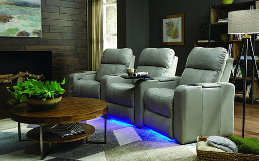 Palliser Soundtrack 3 Seats Curved Left Hand Facing Power Recliner with Power Headrest Sectional - Orbit Furniture (Richmond,BC)