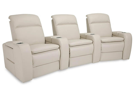 Palliser Vertex 3 Seats Curved Left Hand Facing Power Recliner with Power Headrest and Lumbar Sectional - Orbit Furniture (Richmond,BC)