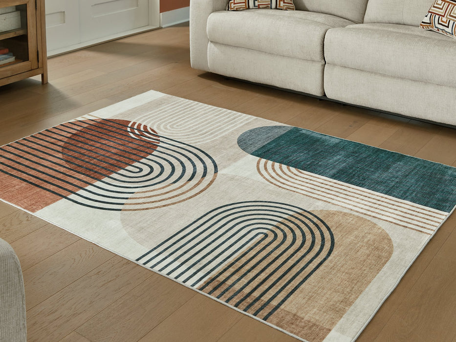 Farrendale Washable Area Rug - Orbit Furniture (Richmond,BC)