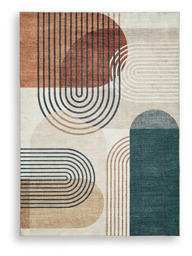 Farrendale Washable Area Rug - Orbit Furniture (Richmond,BC)
